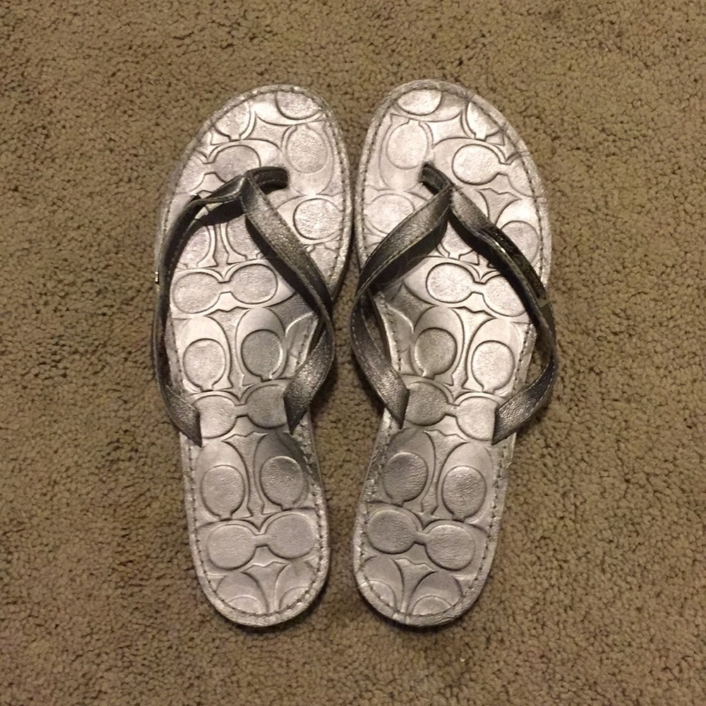 Coach Leather Flip Flop